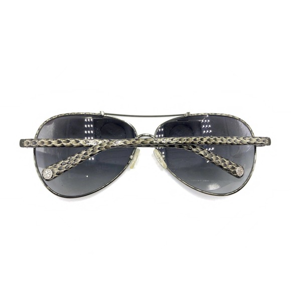 Tory Burch TY6021Q 398/T3 Aviator Snake Black Silver Sunglasses Frames 62-12 130 - Picture 11 of 12
